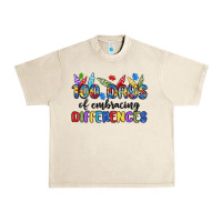 Sandshell 100 days of embracing differences Urban Heavy Tee - MaliasSmallBusiness