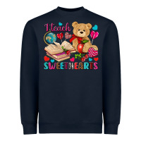 Navy i teach sweethearts Heavyweight Sweatshirt - NancyCooperArtShop