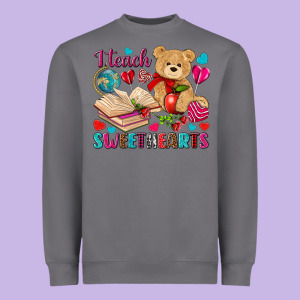 I Teach Sweethearts Heavyweight Sweatshirt Designed By Nancycooperartshop