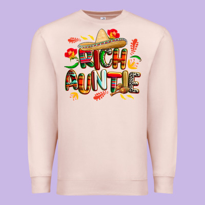 Cinco De Mayo Rich Auntie Premium Sweatshirt Designed By Cowgirlartshop