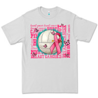 Dove Grey pink out breast cancer volleyballs Premium Tee - AdoDesignShop