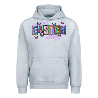Heather Grey easter with leopard Urban Hoodie - FaDigitalArtStudio