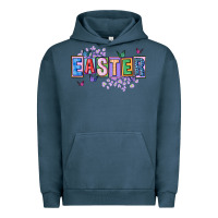 Pigment Midnight Navy easter with leopard Urban Hoodie - FaDigitalArtStudio
