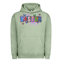 Pigment Oil Green easter with leopard Urban Hoodie - FaDigitalArtStudio