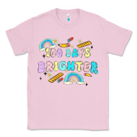Bubblegum Pink 100 days brighter Classic Tee - MaliasSmallBusiness