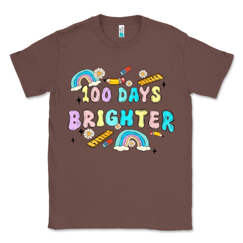 100 Days Brighter Classic Tee by MaliasSmallBusiness | Teevron