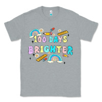 Heather Grey 100 days brighter Classic Tee - MaliasSmallBusiness