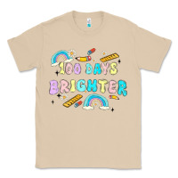 Mushroom 100 days brighter Classic Tee - MaliasSmallBusiness