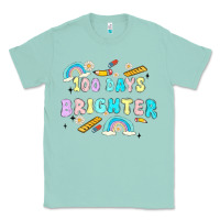 Seafoam 100 days brighter Classic Tee - MaliasSmallBusiness