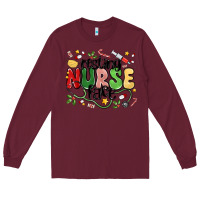 Burgundy resting nurse face Long Sleeve Tee - MaliasSmallBusiness
