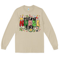 Mushroom resting nurse face Long Sleeve Tee - MaliasSmallBusiness