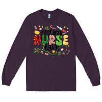 Plum resting nurse face Long Sleeve Tee - MaliasSmallBusiness