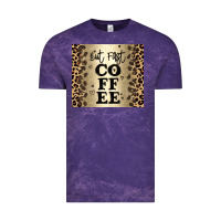 Cloud Purple but first coffee Vintage Tee - JahusDesignShop