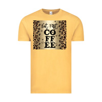 Vintage Mustard but first coffee Vintage Tee - JahusDesignShop