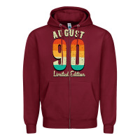 Burgundy august 90 limited edition Zipper Hoodie - Bettercallsaul