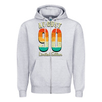 Heather Grey august 90 limited edition Zipper Hoodie - Bettercallsaul