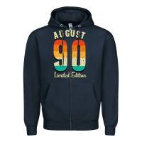 Navy august 90 limited edition Zipper Hoodie - Bettercallsaul