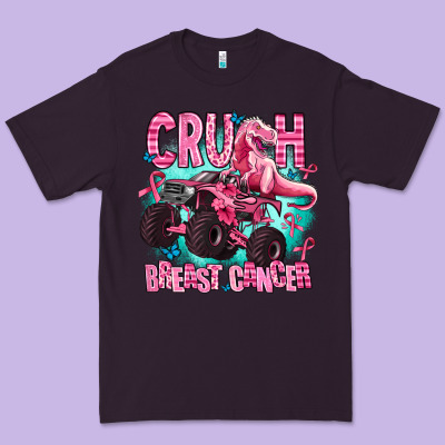 Crush Breast Cancer Premium Tee Designed By Adodesignshop