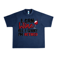 Navy i can wine all i want lm retired Urban Heavy Tee - MaliasSmallBusiness