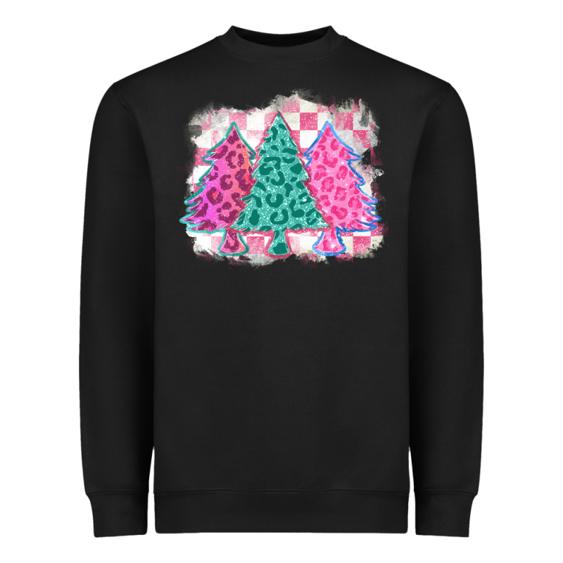 Christmas Leopard Trees Heavyweight Sweatshirt by MaliasSmallBusiness | Teevron