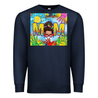 Navy Messy bun Autism mom 20oz skinny tumbler Premium Sweatshirt - TumblerDesignByShophia
