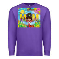 Purple Messy bun Autism mom 20oz skinny tumbler Premium Sweatshirt - TumblerDesignByShophia
