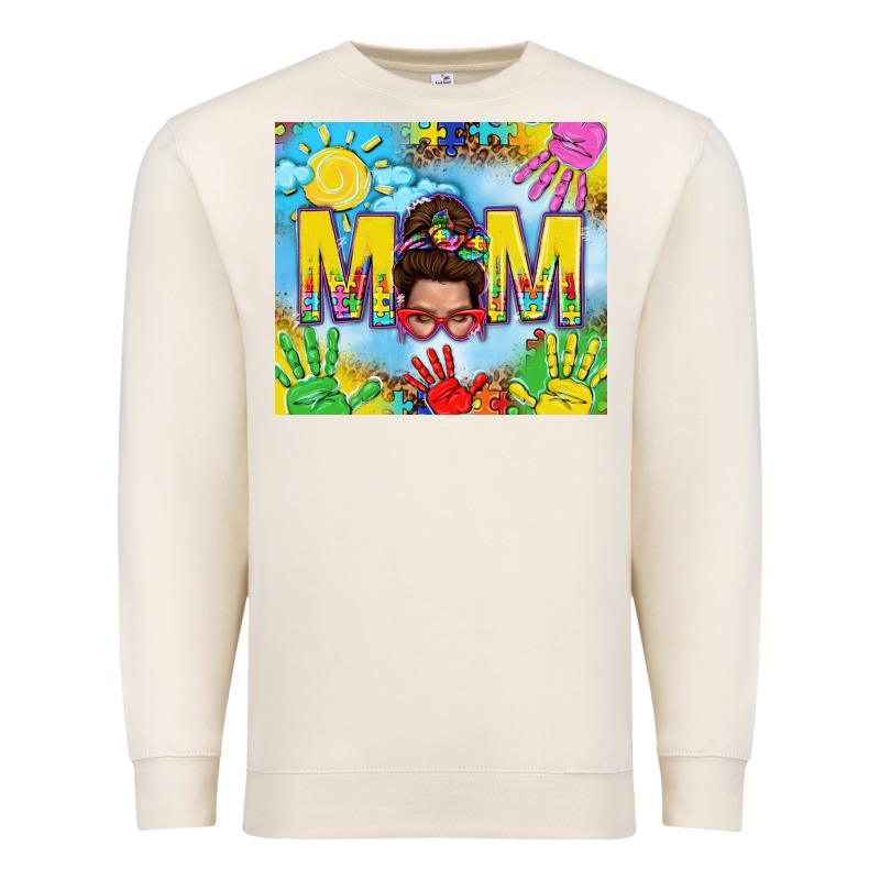 Messy Bun Autism Mom 20oz Skinny Tumbler Premium Sweatshirt by TumblerDesignByShophia | Teevron