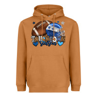 Meerkat Touchdown season American Football blue team color Heavyweight Hoodie - HowdyJamesFarm