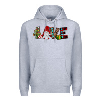 Heather Grey love gnome Premium Hoodie - JahusDesignShop