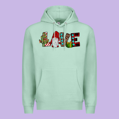 Love Gnome Premium Hoodie Designed By Jahusdesignshop