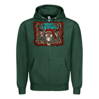 Sports Green merry christmas bull skull Zipper Hoodie - RanaPortraitStore