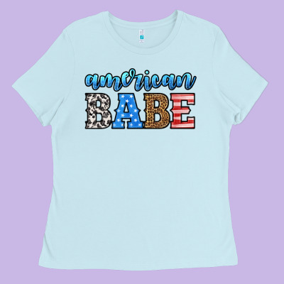 American Babe Ladies Tee Designed By Hra Design Shop