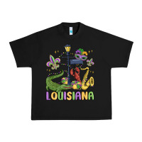 Black louisiana mardi gras Urban Heavy Tee - MaliasSmallBusiness