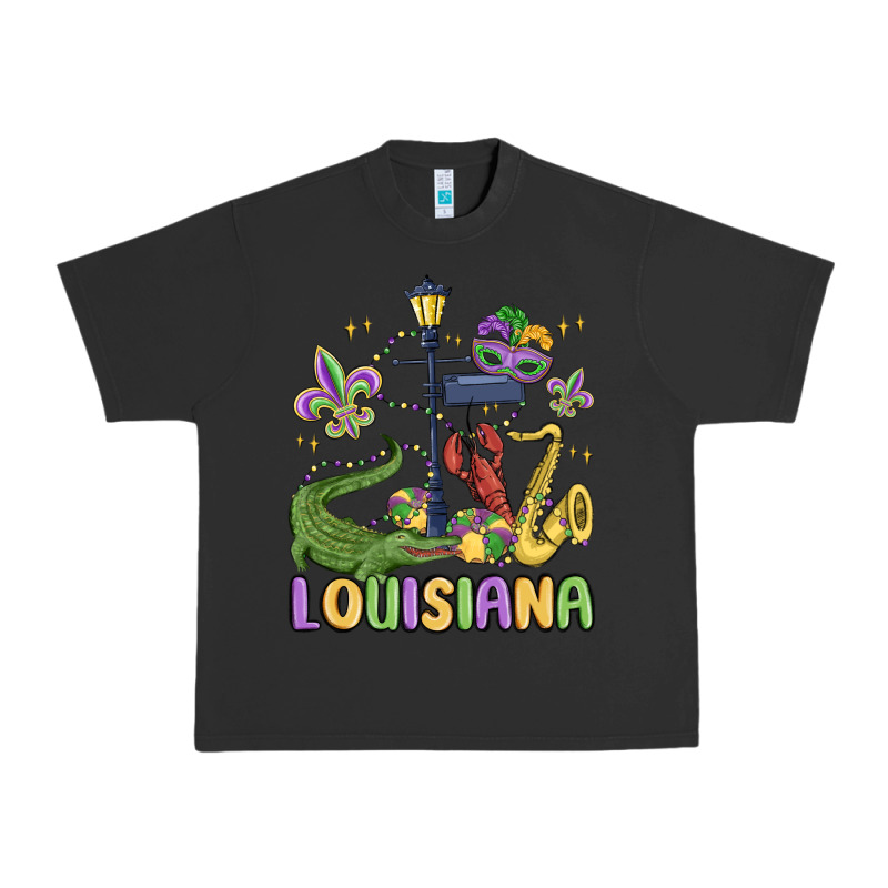 Louisiana Mardi Gras Urban Heavy Tee by MaliasSmallBusiness | Teevron