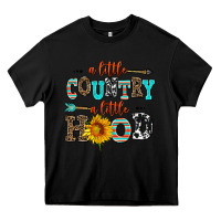 Black a little country a little hood Heavy Core Tee - AdoDesignShop