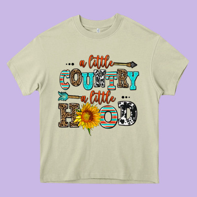 A Little Country A Little Hood Heavy Core Tee Designed By Adodesignshop