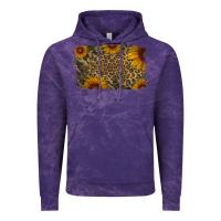 Cloud Purple Camouflage Leopard Sunflower Background Vintage Hoodie - Jasminsmagicworld