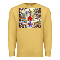 Antique Gold Faith puzzle ribbon tumbler Premium Sweatshirt - TumblerDesignByShophia
