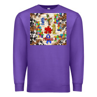 Purple Faith puzzle ribbon tumbler Premium Sweatshirt - TumblerDesignByShophia