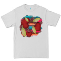 Dove Grey heart and serape patches Premium Tee - AdoDesignShop
