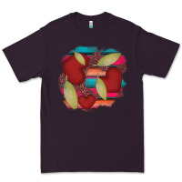 Plum heart and serape patches Premium Tee - AdoDesignShop