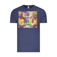 Vintage Denim bead up bitches it's mardi gras Vintage Tee - MaliasSmallBusiness