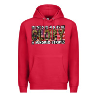 Cardinal its the guts and its the glory a hundred stripes Premium Hoodie - CowGirlArtShop