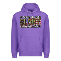 Purple its the guts and its the glory a hundred stripes Premium Hoodie - CowGirlArtShop