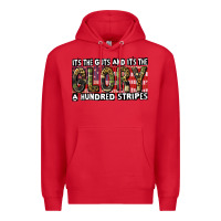 Red its the guts and its the glory a hundred stripes Premium Hoodie - CowGirlArtShop
