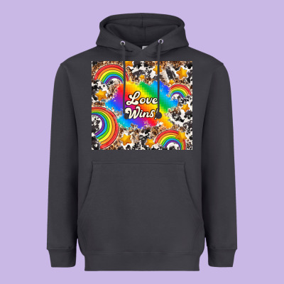 Love Wins Heavyweight Hoodie Designed By Tumblerdesignbyshophia