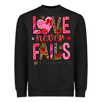 Black love never fails i corintians 13 8 Heavyweight Sweatshirt - NancyCooperArtShop