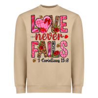 Mushroom love never fails i corintians 13 8 Heavyweight Sweatshirt - NancyCooperArtShop