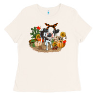 Bone Fall baby cow Ladies Tee - RanaPortraitStore