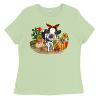 Matcha Fall baby cow Ladies Tee - RanaPortraitStore